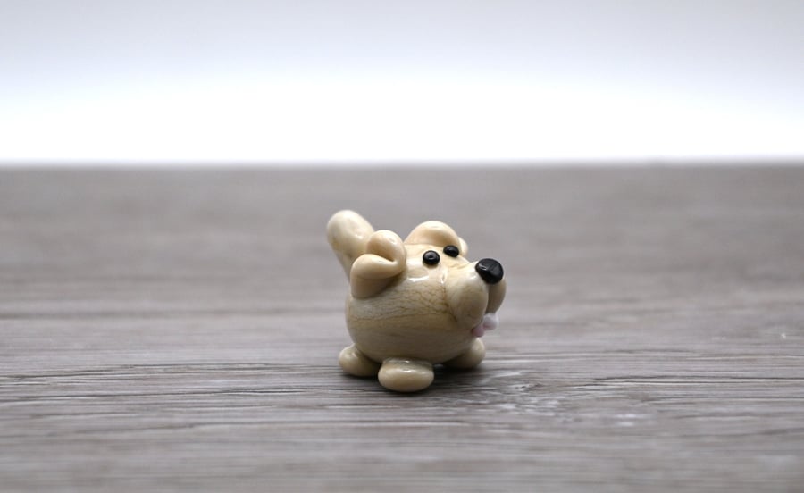 small glass dog keepsake figure