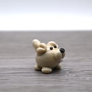 small glass dog keepsake figure