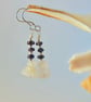 Real Sapphire, Moonstone & Sterling Silver Earrings, September Birthstone Gift - Image 4