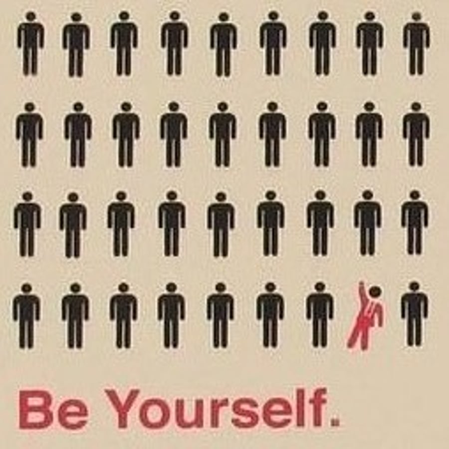 Be Yourself Fridge Magnet