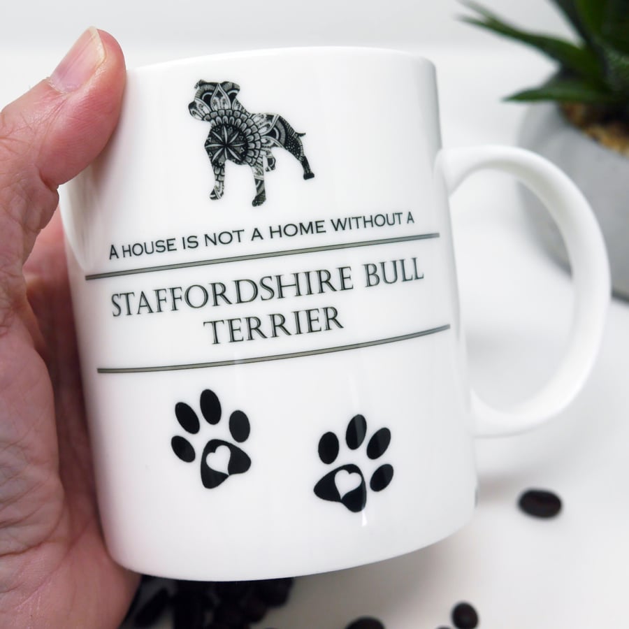 Staffy, Staffordshire Bull Terrier, Dog Mug, Dog Gift, Staffy Gift, Staffy Mug, 