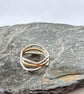 Silver And Gold Wave Ring - Image 5