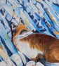 Fox Art Print - Fox painting print - Image 4