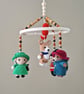 Baby Mobile - Nursery Decor - Crochet Crib Decoration