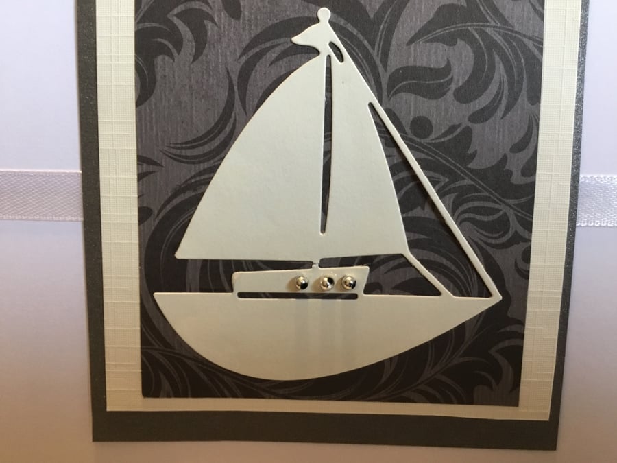 Sail Boat Card