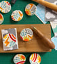 Handmade Weather Ceramic brooch, Hand Made Pottery Badge - Image 4