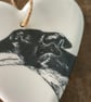 Perfectly Imperfect Sighthound Ceramic Heart Decoration - Valentine, greyhound - Image 2