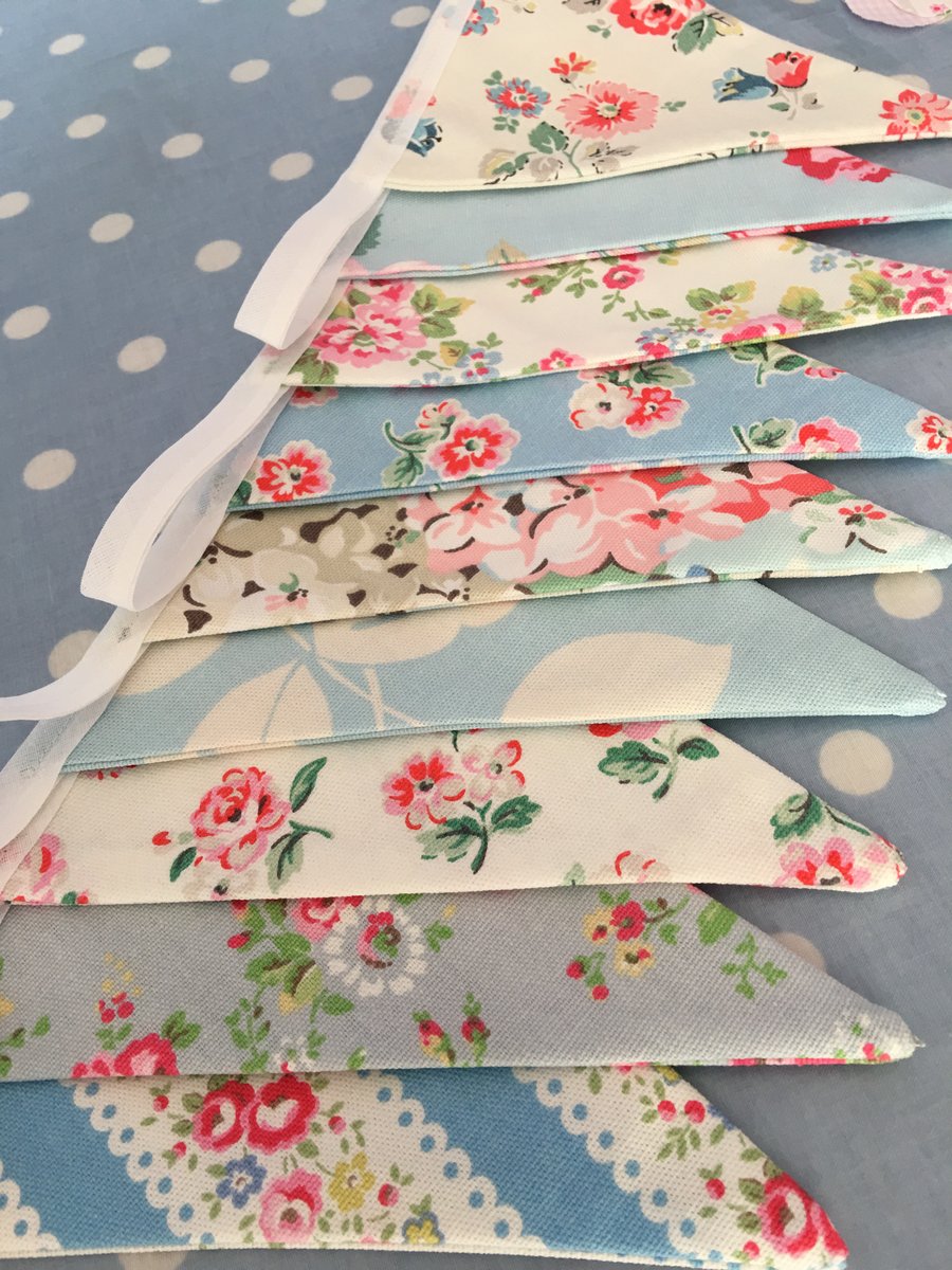 10 ft Cath kidston cotton fabric bunting