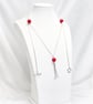 Coral & Sterling Silver Necklace
