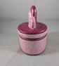 Pink Ceramic Valentine Hearts Trinket Jewellery Storage Gift Box. - Image 2