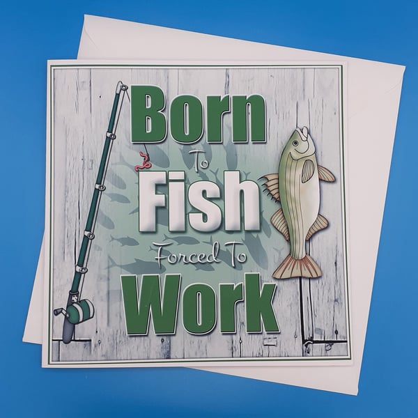  Birthday Card -Fishing, Husband, Father, Brother, Grandson