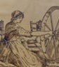  spinning wheel plaque (pyrography) - Image 3