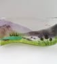 Scottish Highlands landscape, fused glass landscape art, decor for the home. 