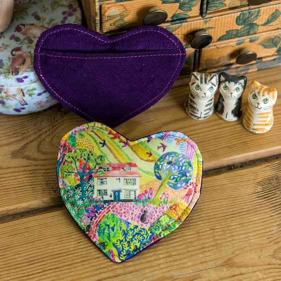 Wish hearts - pocket sized fabric hearts to carry your wishes and dreams