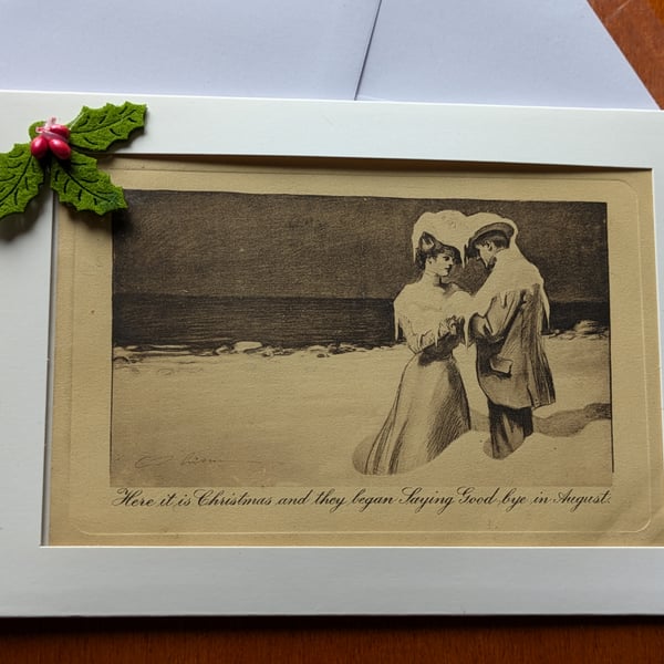 Snowy Sweethearts Christmas Card