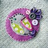 Little Bird Fabric Brooch