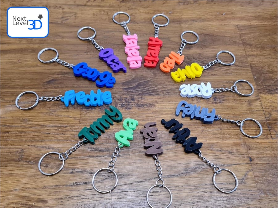 Personalised Name Keychain - 3D Printed
