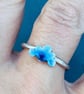 Cloud Ring, enamel cloud ring, blue cloud ring, celestial jewellery, cloud, gift - Image 8