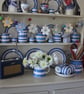 Blue and yellow floral dresser garland, made from recycled fabrics - Image 5