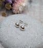 Sterling Silver Pebble Stud Earrings - JBJ3011 - Image 3