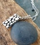 Silver pebble beach pendant, beach themed jewellery - Image 4