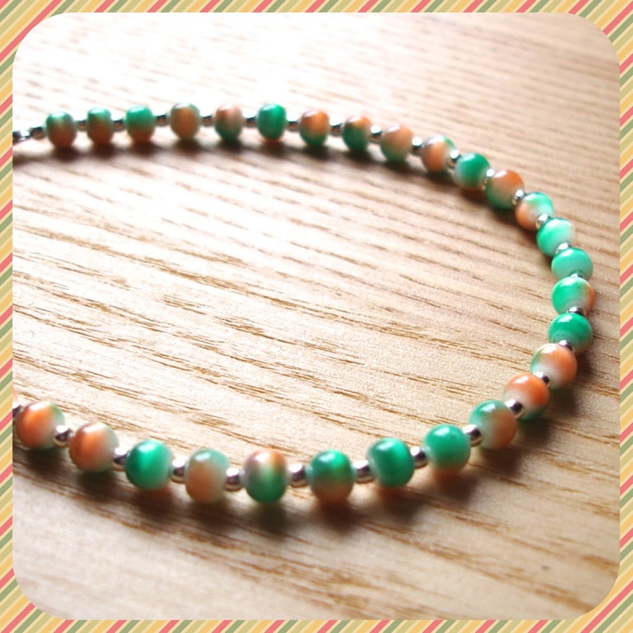 Two Tone Bead Bracelet