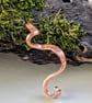 Small Swirly Copper Pendant in Art Nouveau Style - Image 3