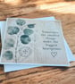 Vintage Botanical Greeting Card. Handmade Parchment Paper Card. Thinking of You - Image 3