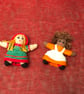 Hand-knitted, Mini Rag Dolls and Teddies for Dollhouse Children to Play With. - Image 2
