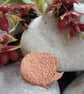 Hedgehog brooch in copper - Image 3