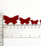 Four red Butterflies made with Bullseye 90coe glass - Image 6