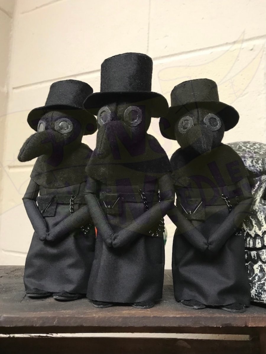 Plague Doctor Art Doll, Creepy Cute, Plague Doll, Horror Art Doll, Gothic Home