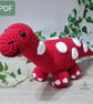 Don the Diplodocus Crochet Pattern, Diplodocus Amigurumi Pattern, Dinosaur - Image 1