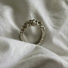 Silver Lava Textured Ring