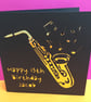 Personalised Saxophone Birthday Card - Sax, Jazz Band, Saxophonist - Image 2