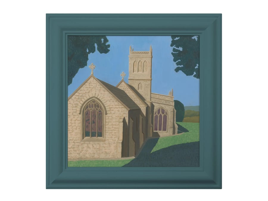 St Michael's Church (Original Painting, 10x10")