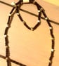 Handmade Black & Gold-Tone Star Necklace and Bracelet Set