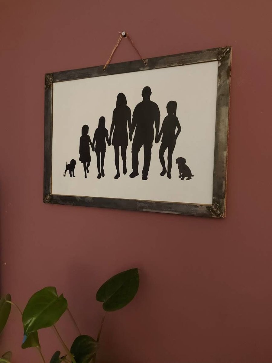 Welded Steel Picture Frame with Copper Hanging Wire A3
