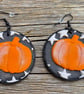 Pumpkin Disc Earrings 