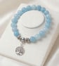 Aquamarine & Tree Of Life Bracelet - Image 1