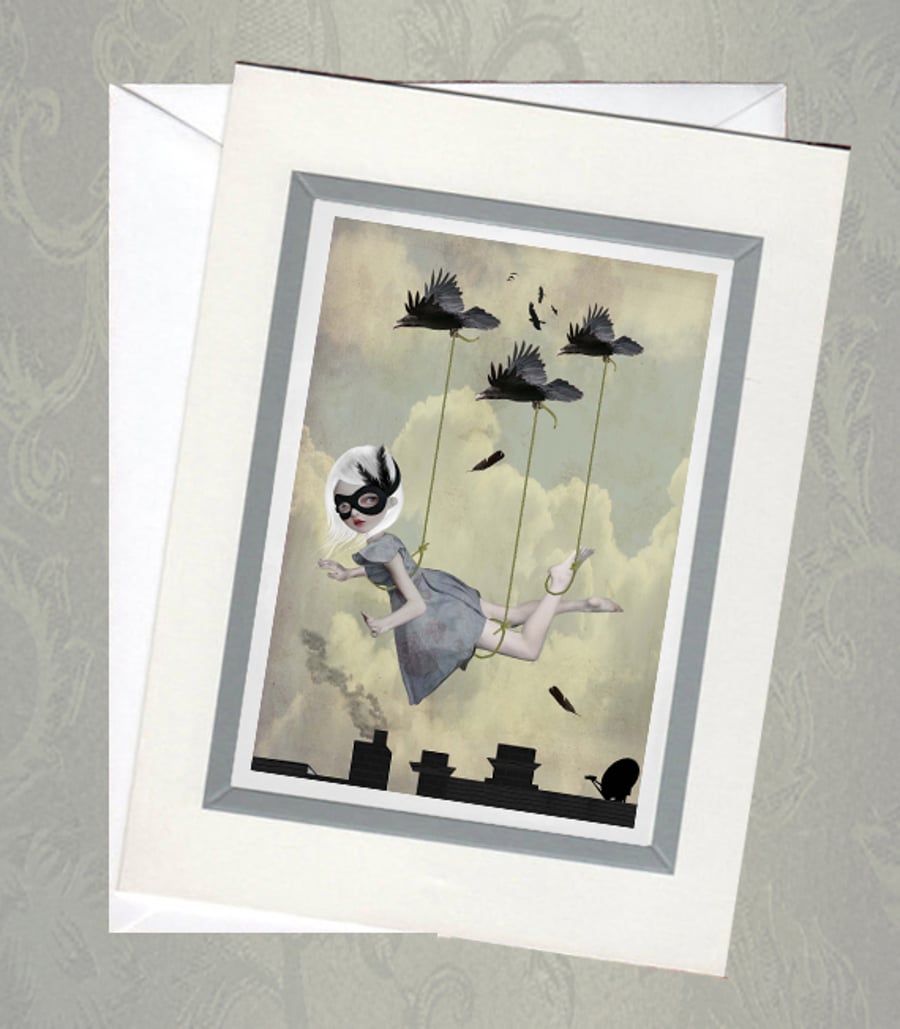 Greeting Card & Envelope - Along For The Ride