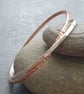 Silver and copper bangle set, Interlocking bangles, Set of two - Image 5