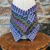 Fair Isle 'Peerie' Neckwarmer Cornflower and Multi