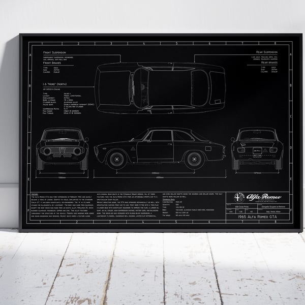 1965 Alfa Romeo Giulia Sprint GTA Blueprint