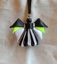 Ribbon Angel - Black White & Green - Image 4