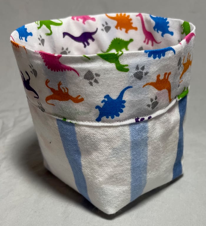 Mini fabric storage tub