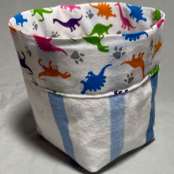 Mini fabric storage tub