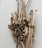 Driftwood mushroom wall mounted lamp - battery operated