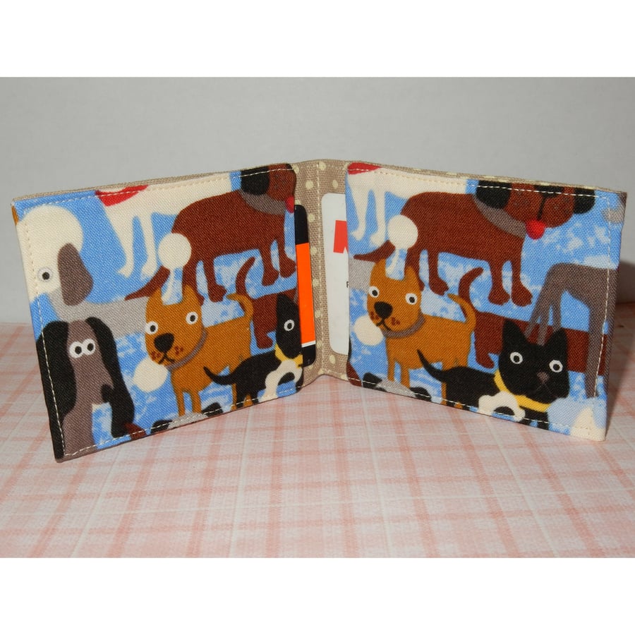 Travel card wallet quirky dogs
