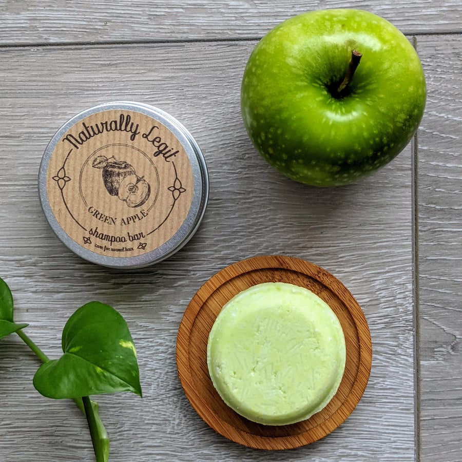 Solid shampoo bar - Green Apple